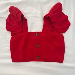Red two piece set, never worn, tags removed.